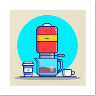 Coffee Machine V60, Mug And Cup Posters and Art